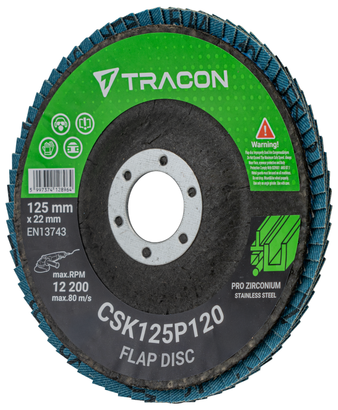Pro Disc Csk Disc de șlefuit lamelar, 125x22mm, P120, Disc de șlefuit lamelar, Disc ...