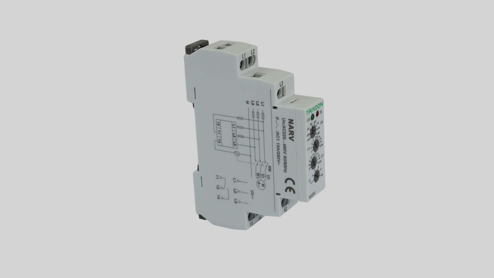 3-Phase voltage relay, AC 220-460V, U> U